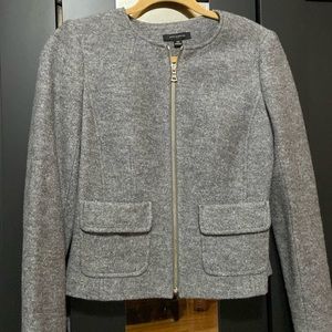 Ann Taylor gray zip jacket size XS